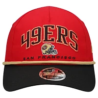 Toddler New Era  Scarlet/Black San Francisco 49ers  Arch COOLERA 9FORTY A-Frame Adjustable Hat