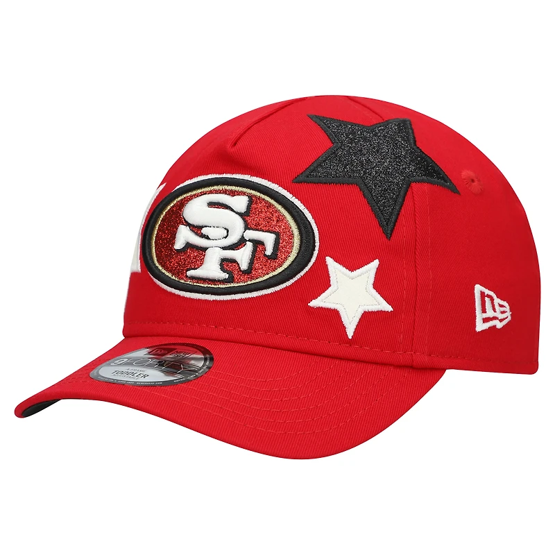 Toddler New Era  Scarlet San Francisco 49ers  Stardom 9FORTY A-Frame Adjustable Hat