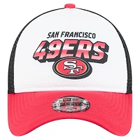 Toddler New Era  White/Scarlet San Francisco 49ers  Streak 9FORTY A-Frame Adjustable Hat