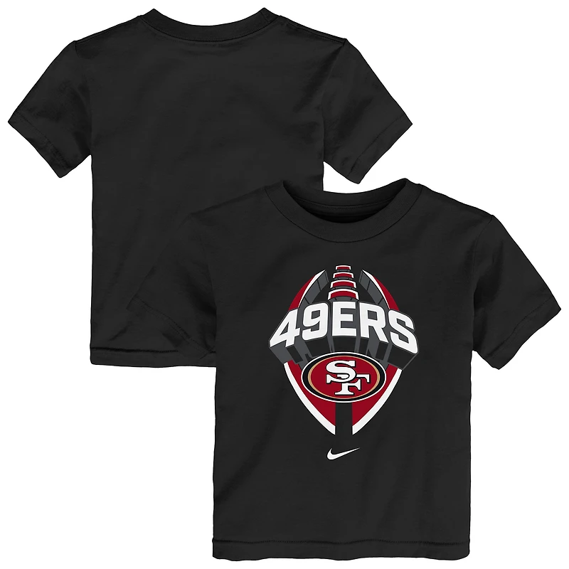 T-shirt Nike noir Icon Legend des San Francisco 49ers pour tout-petit