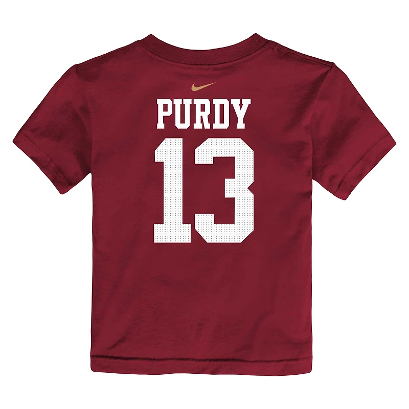 Toddler Nike Brock Purdy Scarlet San Francisco 49ers Player Name & Number T-Shirt