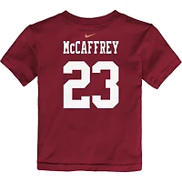 Toddler Nike Christian McCaffrey Scarlet San Francisco 49ers Player Name & Number T-Shirt