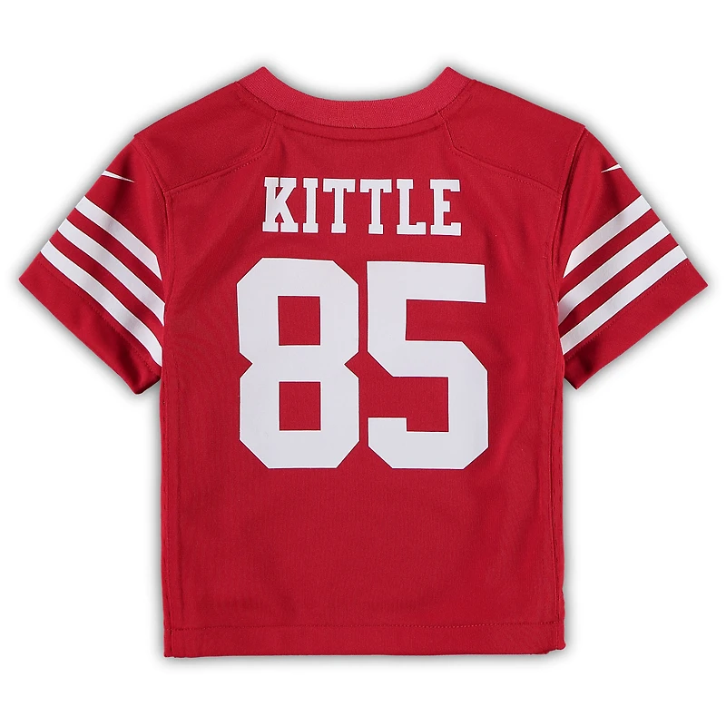 Maillot de match Nike George Kittle Scarlet des San Francisco 49ers pour tout-petit