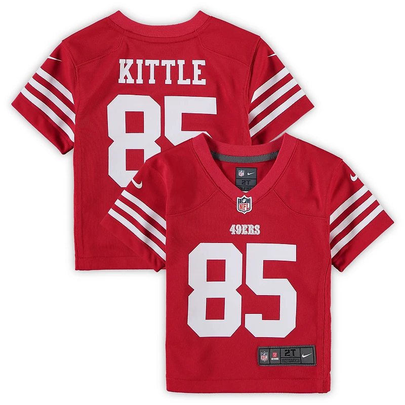 Maillot de match Nike George Kittle Scarlet des San Francisco 49ers pour tout-petit