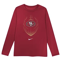 T-shirt à manches longues Nike Scarlet San Francisco 49ers Legend Icon pour tout-petit