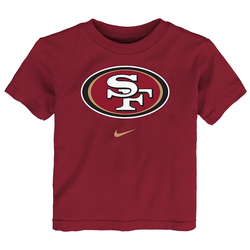 T-shirt Nike Scarlet pour enfant avec logo principal des San Francisco 49ers