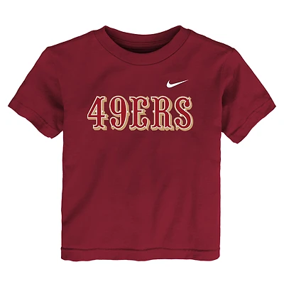 T-shirt Nike Scarlet pour tout-petit avec logo des 49ers de San Francisco