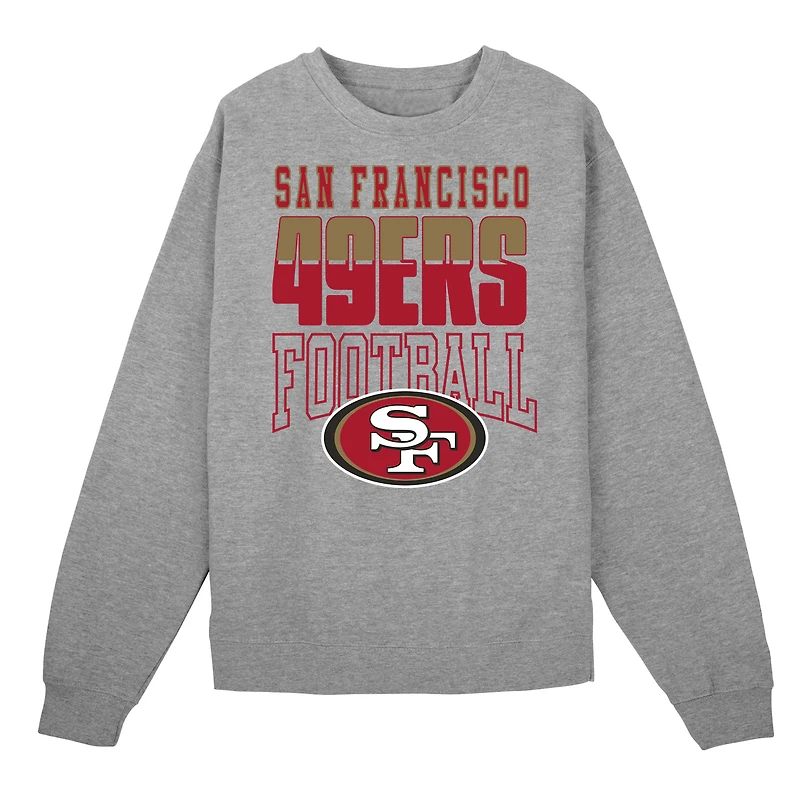 Ensemble sweat-shirt et pantalon Outerstuff gris chiné pour tout-petit, San Francisco 49ers.