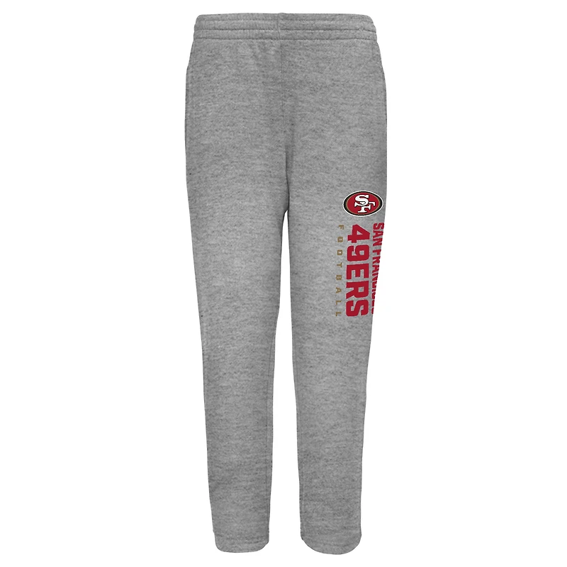 Toddler Outerstuff  Heather Gray San Francisco 49ers Crewneck Sweatshirt & Pants Set