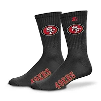 Unisex Starter  Black San Francisco 49ers Satin Crew Socks