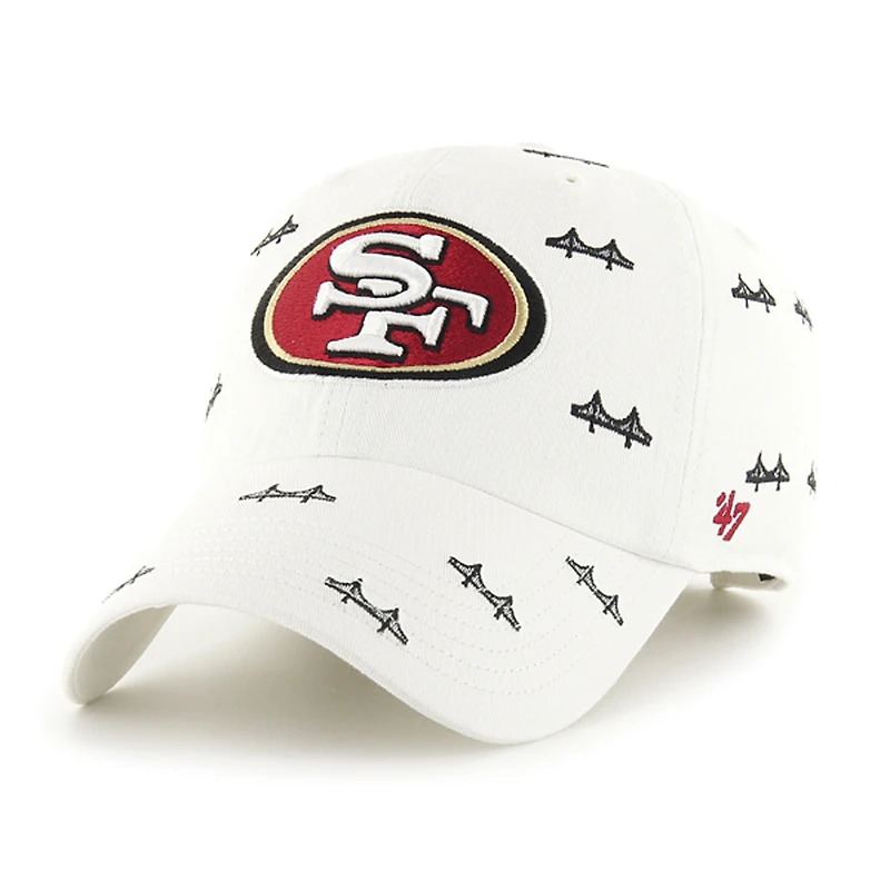 Casquette unisexe ajustable « 47 » blanche des San Francisco 49ers Confetti Clean Up