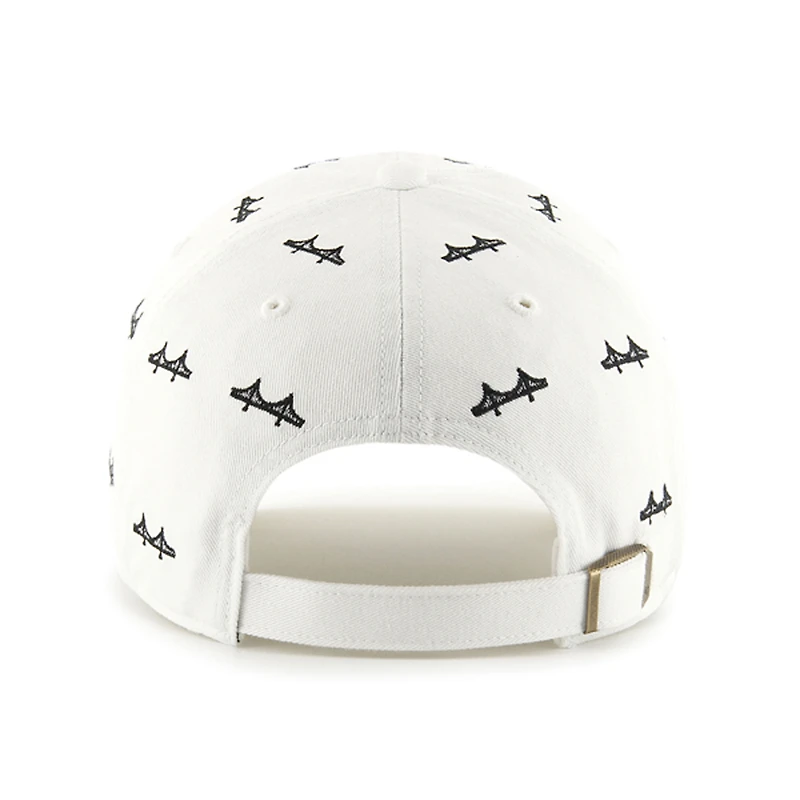 Unisex '47 White San Francisco 49ers Confetti Clean Up Adjustable Hat
