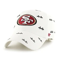 Unisex '47 White San Francisco 49ers Confetti Clean Up Adjustable Hat