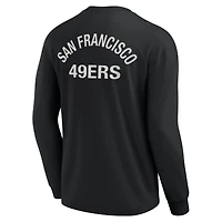 T-shirt unisexe à manches longues super doux San Francisco 49ers Elements noir Fanatics