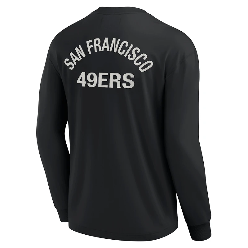 Unisex Fanatics Khaki San Francisco 49ers Elements Super Soft Long Sleeve T-Shirt