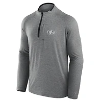 Unisex Fanatics Charcoal San Francisco 49ers Front Office Performance Primary Quarter-Zip Jacket
