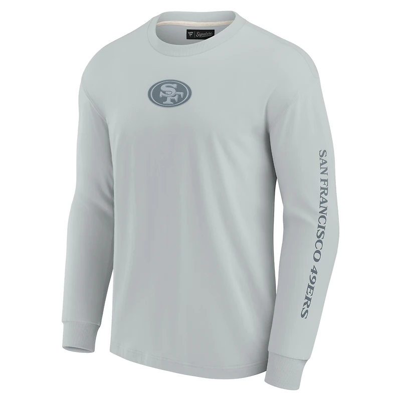 T-shirt unisexe gris à manches longues Fanatics des 49ers de San Francisco, Elements Strive