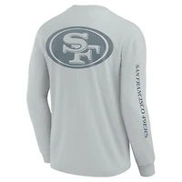 T-shirt unisexe gris à manches longues Fanatics des 49ers de San Francisco, Elements Strive