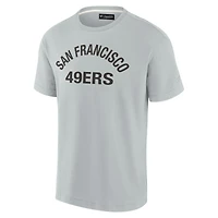 T-shirt unisexe à manches courtes Fanatics gris San Francisco 49ers Elements Super Soft
