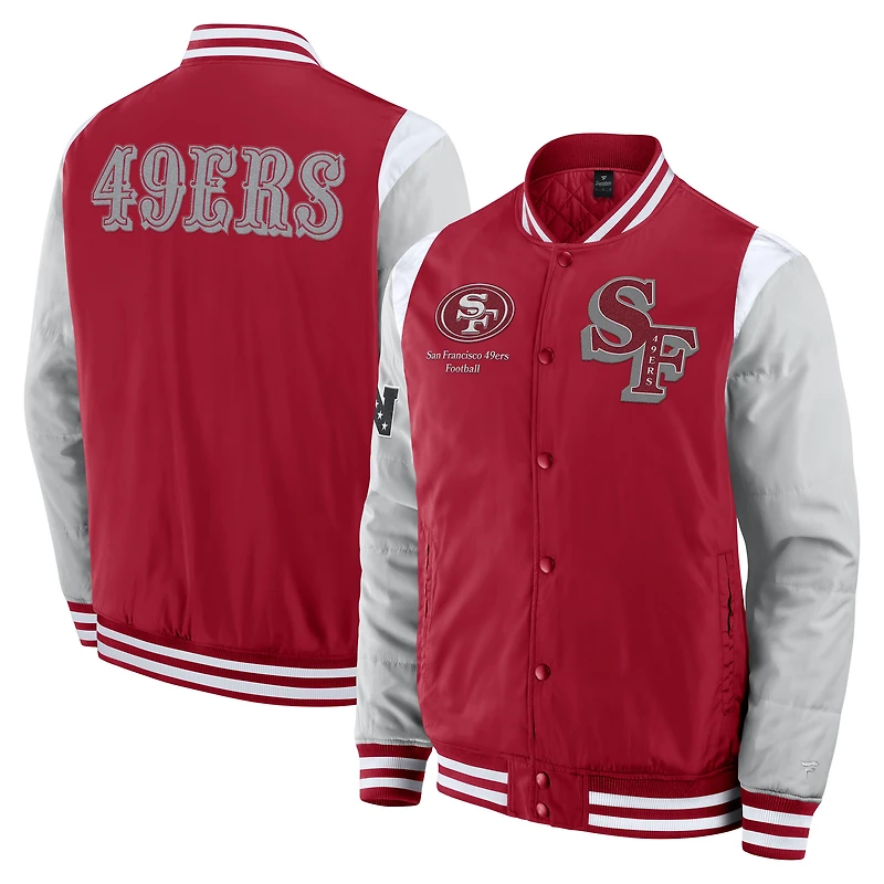 Unisex Fanatics Scarlet San Francisco 49ers Elements Elite Full-Snap Jacket