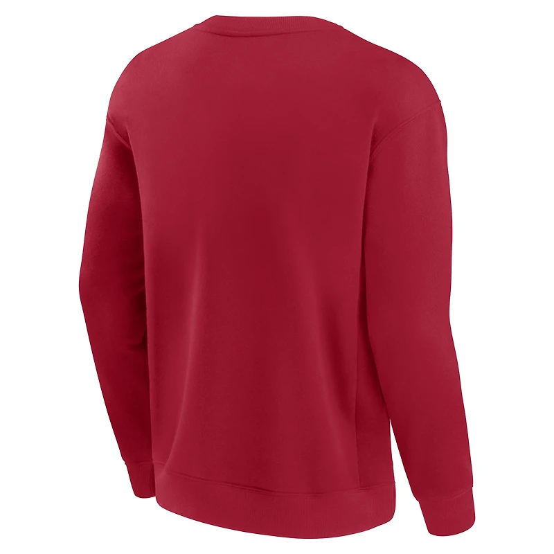 Unisex Fanatics  Scarlet San Francisco 49ers Elements Unlimited Fleece Pullover Sweatshirt