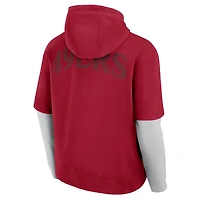 Sweat à capuche unisexe Fanatics Scarlet San Francisco 49ers Sleek Elements