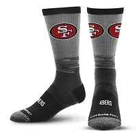 Chaussettes unisexes pieds nus ton sur ton de l'équipe des 49ers de San Francisco
