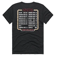 T-shirt unisexe Hommage Charcoal San Francisco 49ers 2026 NFL Calendar Queen Tri-Blend