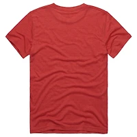 Unisex Homage Jerry Rice Scarlet San Francisco 49ers Classic Illustration Tri-Blend T-Shirt