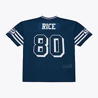 Maillot unisexe Mitchell & Ness x Levi's Jerry Rice bleu marine des 49ers de San Francisco Legacy