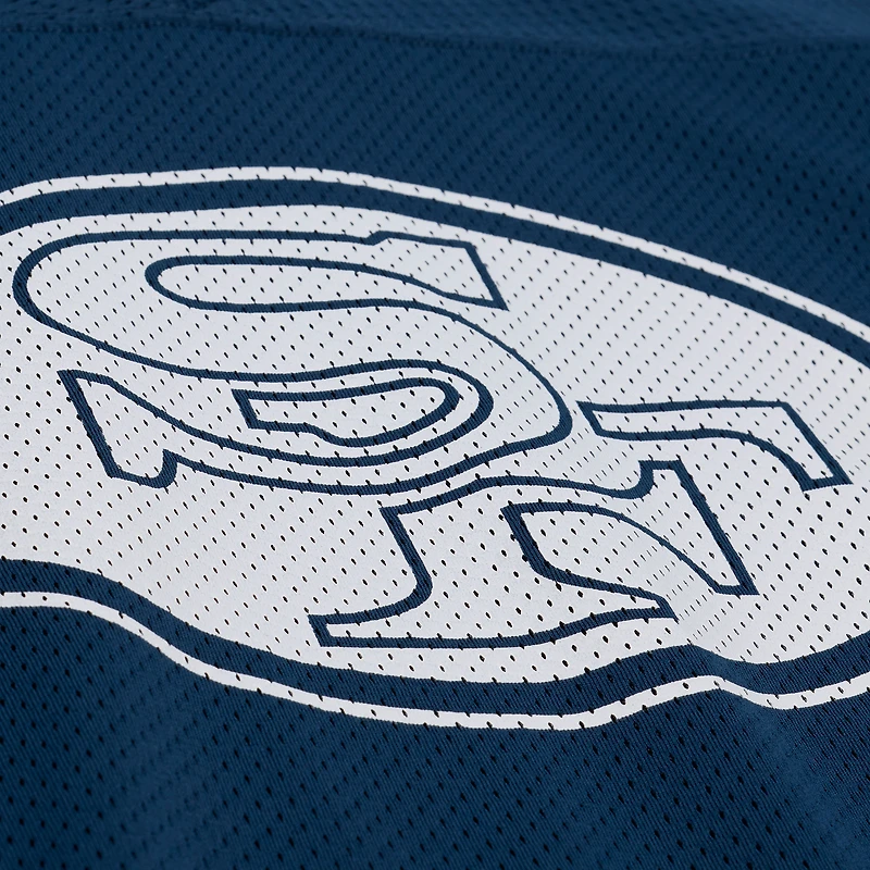 Maillot unisexe Mitchell & Ness x Levi's Jerry Rice bleu marine des 49ers de San Francisco Legacy
