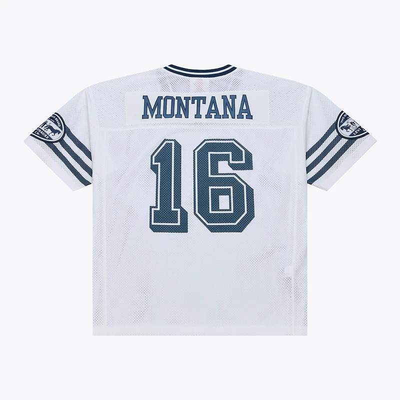 Maillot unisexe Mitchell & Ness x Levi's Joe Montana blanc San Francisco 49ers Legacy