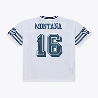 Maillot unisexe Mitchell & Ness x Levi's Joe Montana blanc San Francisco 49ers Legacy