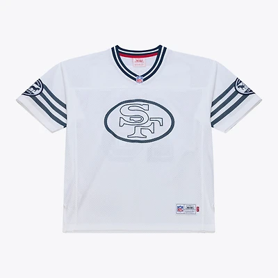 Maillot unisexe Mitchell & Ness x Levi's Joe Montana blanc San Francisco 49ers Legacy