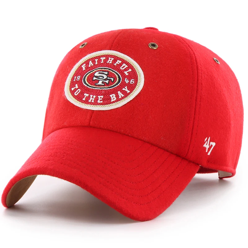 Unisex Stoney Clover Lane x '47 Scarlet San Francisco 49ers Field Goal Clean Up Adjustable Hat