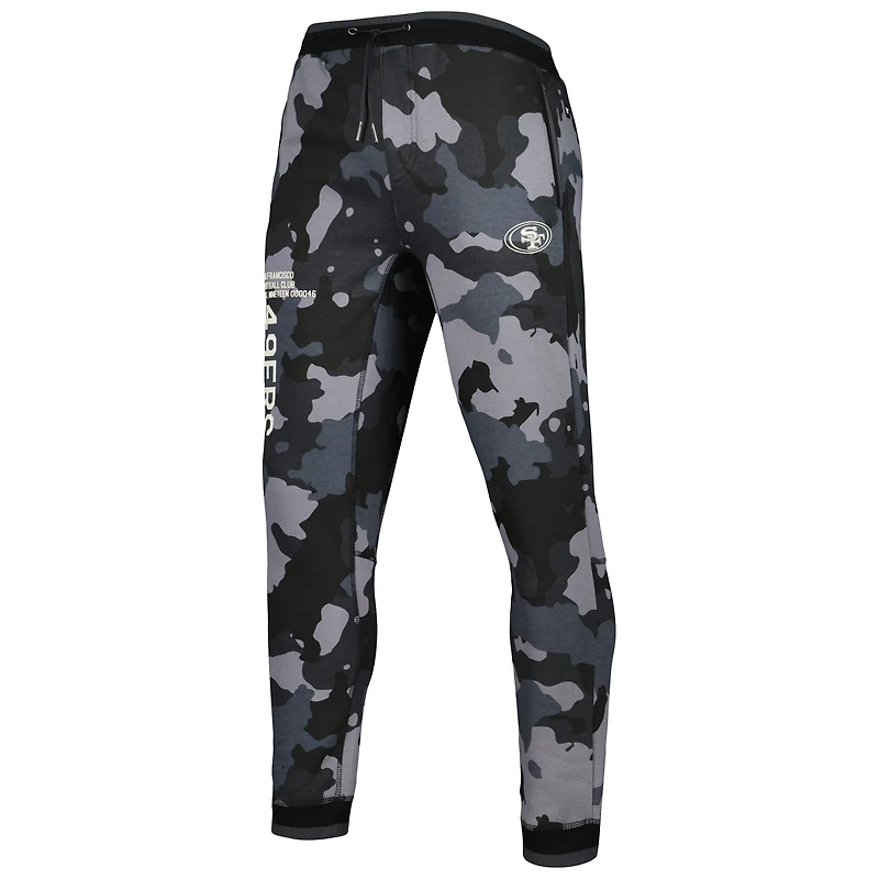 Pantalon de jogging camouflage unisexe The Wild Collective San Francisco 49ers noir