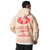 Sweat à capuche unisexe en polaire crème San Francisco 49ers de The Wild Collective