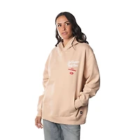 Sweat à capuche unisexe en polaire crème San Francisco 49ers de The Wild Collective