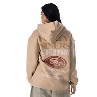 Unisex The Wild Collective  Tan San Francisco 49ers Oversized Graphic Fleece Hoodie