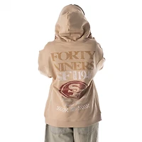 Unisex The Wild Collective  Tan San Francisco 49ers Oversized Graphic Fleece Hoodie