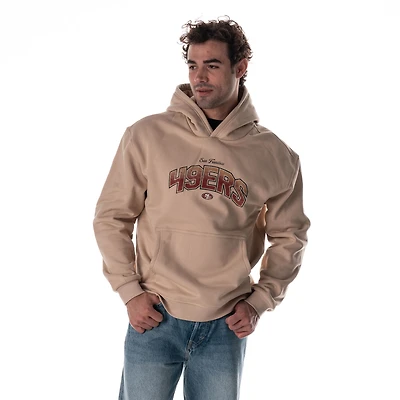 Unisex The Wild Collective  Tan San Francisco 49ers Oversized Graphic Fleece Hoodie