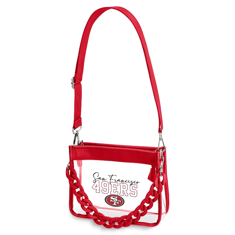 WEAR by Erin Andrews San Francisco 49ers Plastic Chain Mini Crossbody