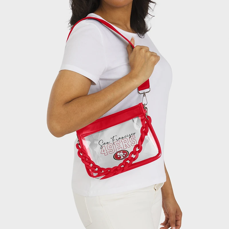 WEAR by Erin Andrews San Francisco 49ers Plastic Chain Mini Crossbody