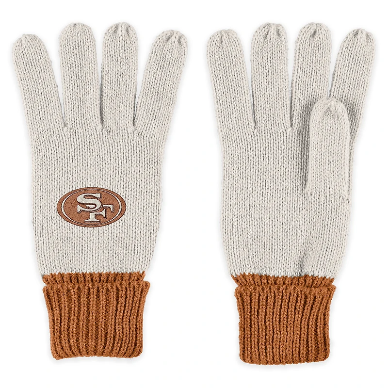 Ensemble écharpe et gants ton sur ton WEAR by Erin Andrews des 49ers de San Francisco