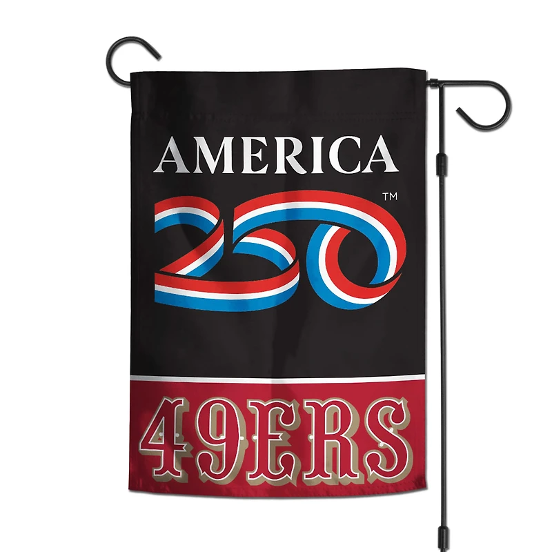 WinCraft San Francisco 49ers 12" x 18" Double-Sided America 250 Garden Flag