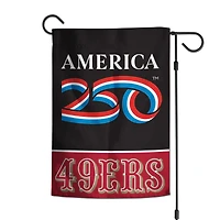WinCraft San Francisco 49ers 12" x 18" Double-Sided America 250 Garden Flag