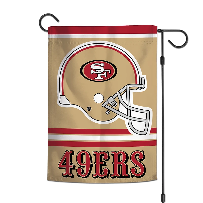 WinCraft San Francisco 49ers Drapeau de jardin double face 12'' x 18''