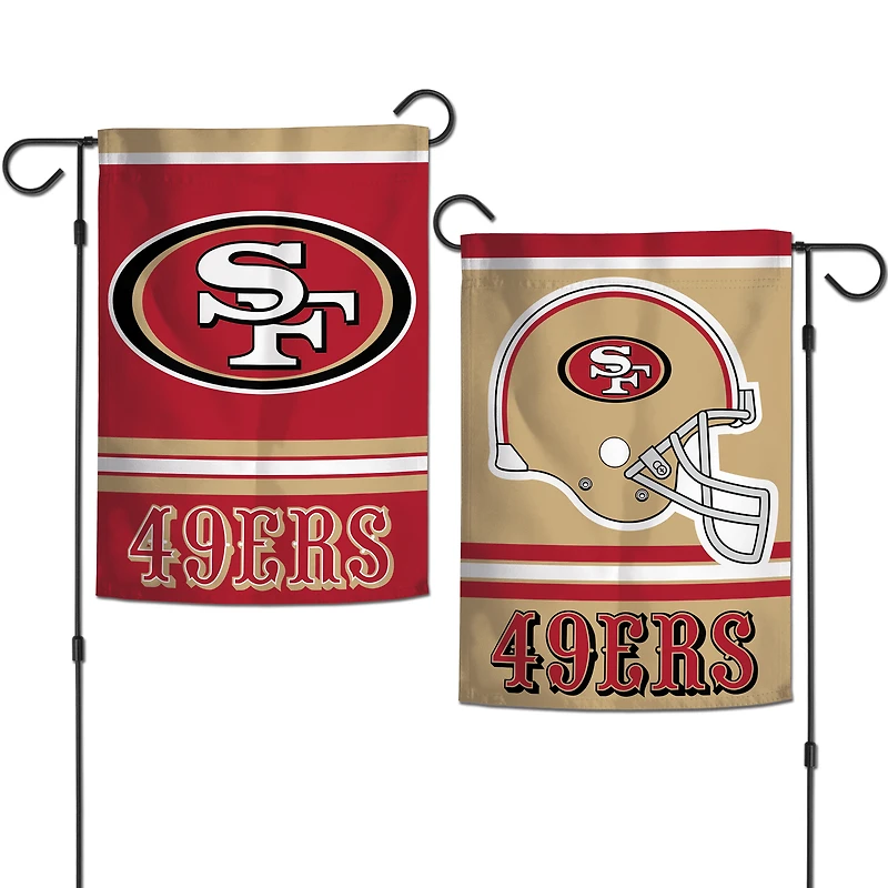 WinCraft San Francisco 49ers Drapeau de jardin double face 12'' x 18''