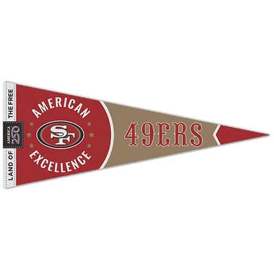 WinCraft San Francisco 49ers 12" x 30" America 250 Premium Pennant
