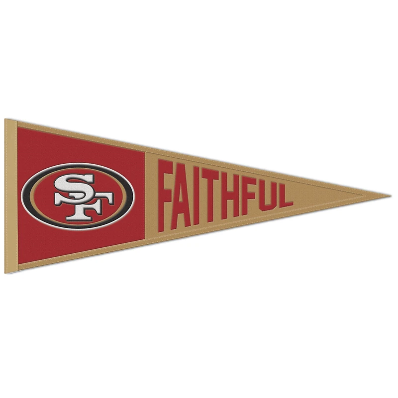WinCraft San Francisco 49ers 13'' x 32'' Slogan - Fanion